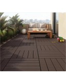 Декинг плочи тъмно кафяви WPC